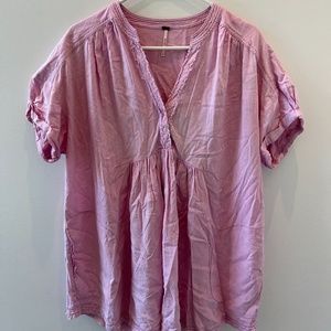 Free People Pink Blouse